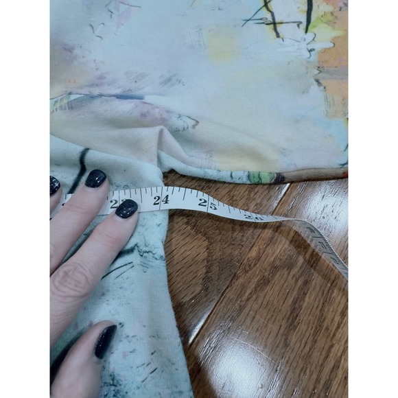 Abstract Art Print Sweater Tunic Top Women's Size XL Artsy Lagenlook - Picture 6 of 8